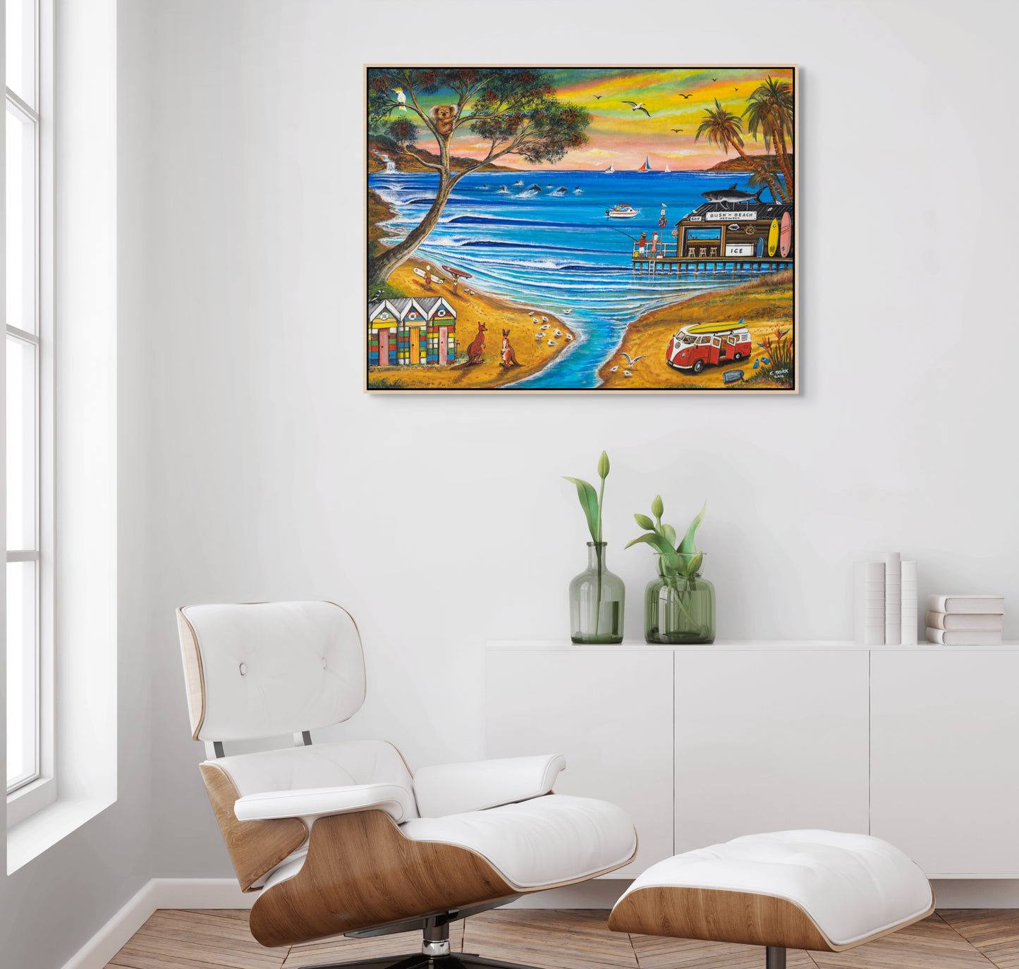 Bush & Beach (Chris Stirk Art)